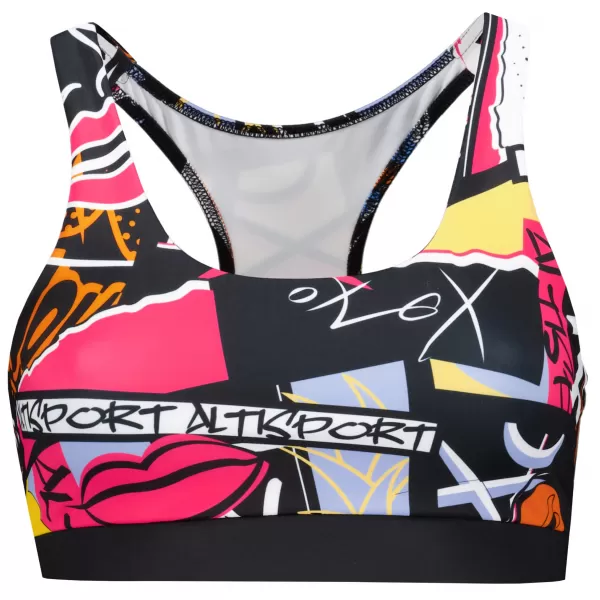  Sutien sport premium pentru femei ALTISPORT VOJ/ALW041POD01 NEGRU 