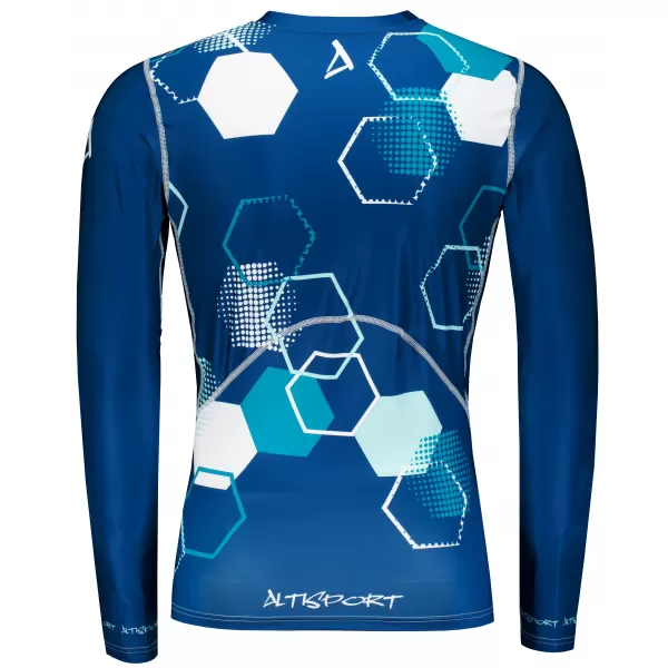  Tricou de compresie funcțional premium pentru bărbați ALTISPORT VOJ/ALM037TR03 ALBASTRU MARIN 