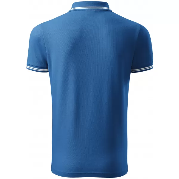  Tricou pentru bărbați cu guler ALTISPORT NoPrint NP/ALM912 ALBASTRU AZUR 