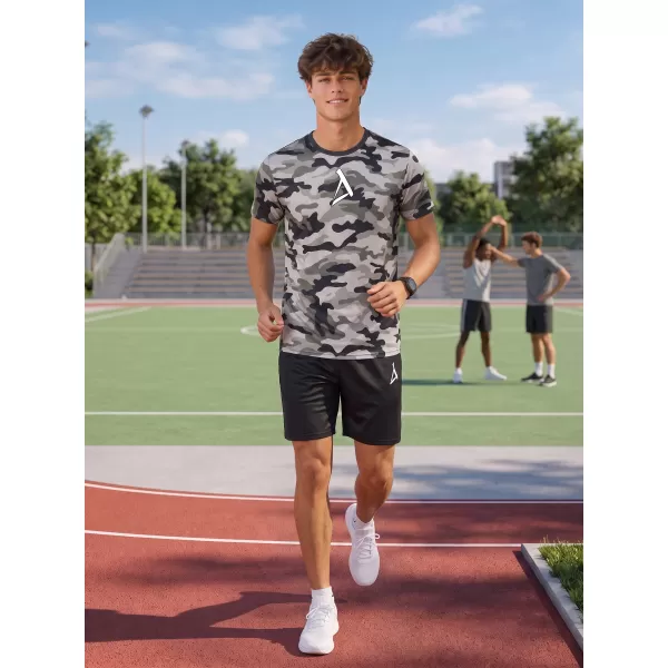  Tricou funcțional premium pentru bărbați ALTISPORT VOJ/ALM038TR01 GRI 