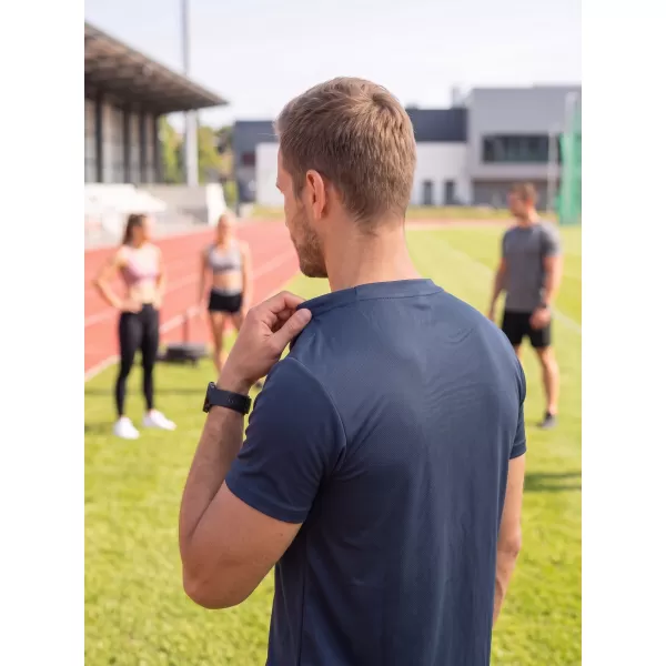  Tricou funcțional pentru bărbați ALTISPORT NoPrint NP/ALM421 ALBASTRU MARIN 