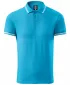 Tricou pentru bărbați cu guler ALTISPORT NoPrint NP/ALM912 TURCOAZ