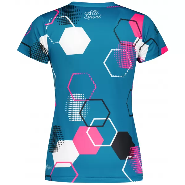 Tricou funcțional premium pentru femei ALTISPORT VOJ/ALW037TR01 KEROSEN/ROZ 