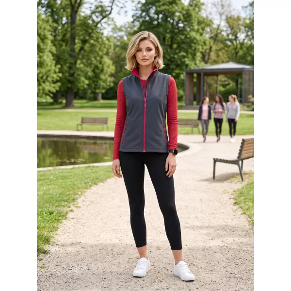  Vesta softshell dama ALTISPORT NoPrint NP/ALW7211NJ FIER GRI/ROSU 