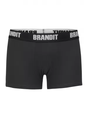Boxeri bărbați BRANDIT BD4501 ALB/NEGRU Brandit1