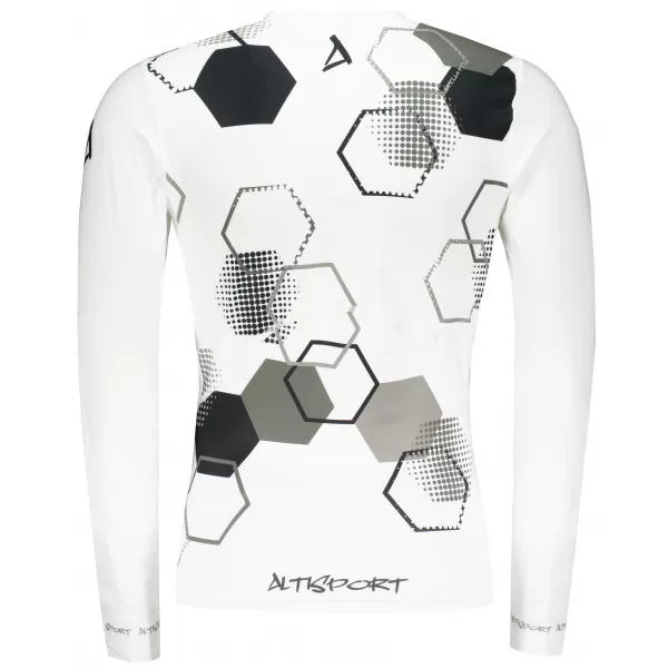  Tricou de compresie funcțional premium pentru bărbați ALTISPORT VOJ/ALM037TR03 ALB 
