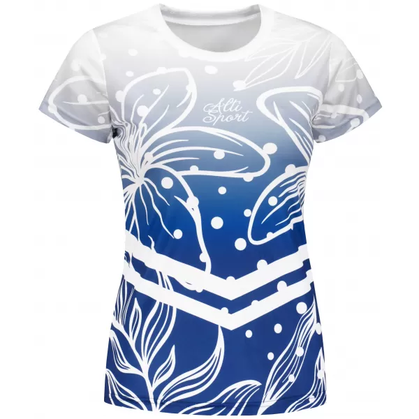  Tricou funcțional premium pentru femei ALTISPORT VOJ/ALW045TR01 BLEUMARIN/ALB 