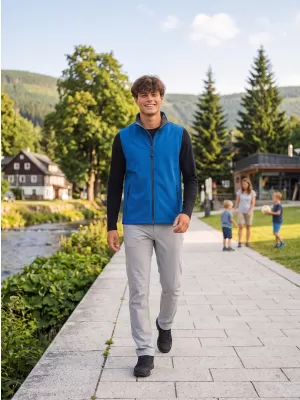 Vestă softshell pentru bărbați ALTISPORT NoPrint NP/ALM8211NJ ALBASTRU NAUTIC/MARIN