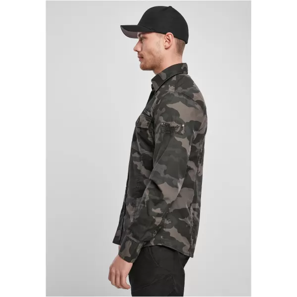 Cămaşă BRANDIT SLIM WORKER BD4005 DARKCAMO 
