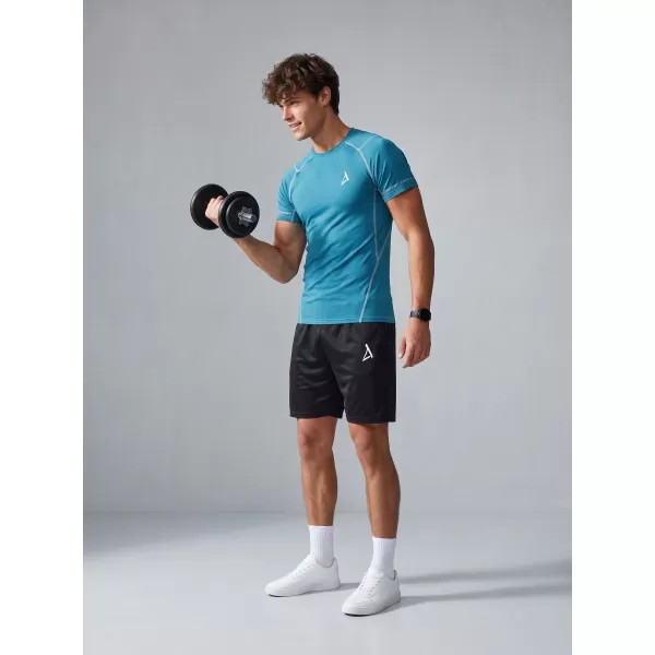  Tricou de compresie funcțional premium cu mâneci scurte pentru bărbați ALTISPORT VOJ/ALM000TR04 ROȘU 
