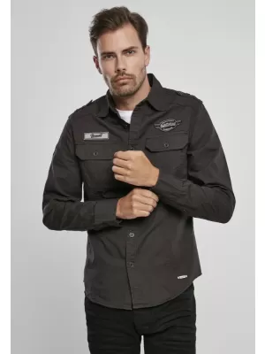 Cămaşă BRANDIT LUIS VINTAGE BD4023 NEGRU