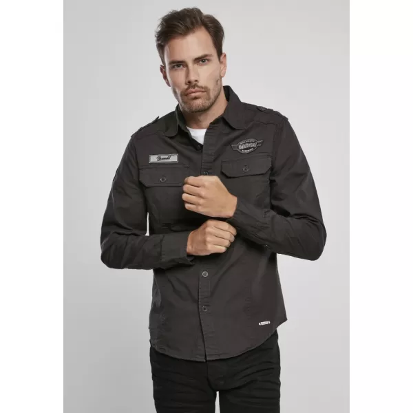  Cămaşă BRANDIT LUIS VINTAGE BD4023 NEGRU 