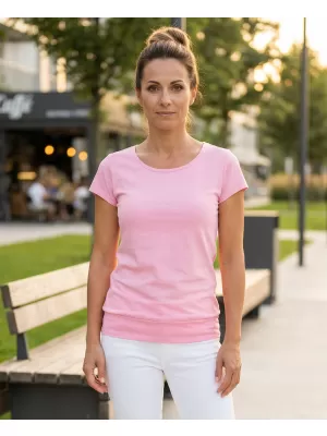 Tricou de damă ALTISPORT NoPrint NP/ALW021 ROZ