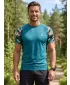 Tricou de compresie funcțional premium cu mâneci scurte pentru bărbați ALTISPORT VOJ/ALM038TR04 KEROSEN/MARO
