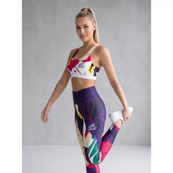  Jambiere funcționale lungi premium de damă ALTISPORT VOJ/ALW042LEG01 ALBASTRU INCHIS 