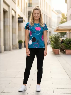 Tricou funcțional premium pentru femei ALTISPORT VOJ/ALW037TR01 KEROSEN/ROZ