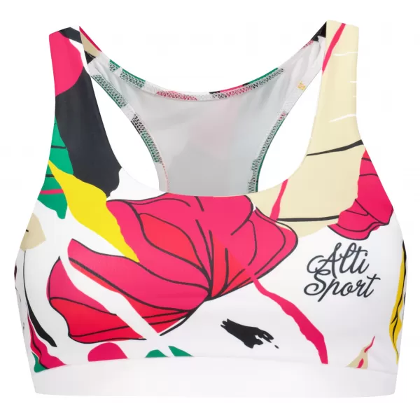  Sutien sport premium pentru femei ALTISPORT VOJ/ALW042POD01 ALB 