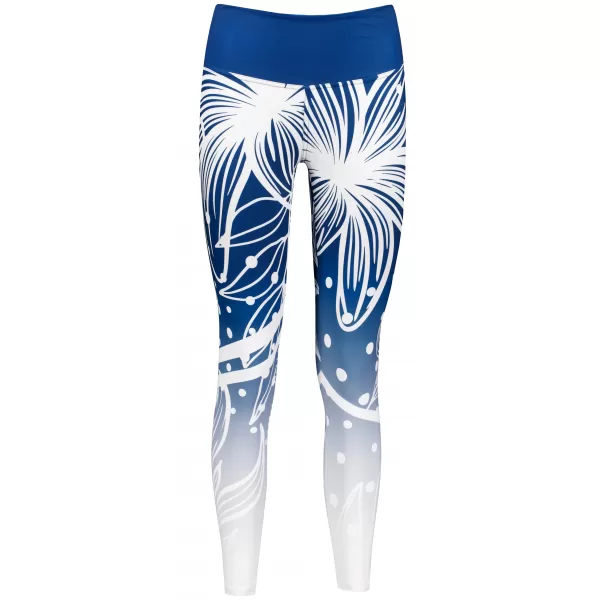  Jambiere funcționale lungi premium de damă ALTISPORT VOJ/ALW045LEG01 BLEUMARIN/ALB 