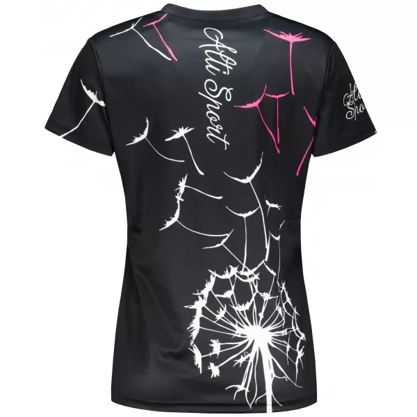  Tricou funcțional premium pentru femei ALTISPORT VOJ/ALW035TR01 NEGRU/TURCOAZ 
