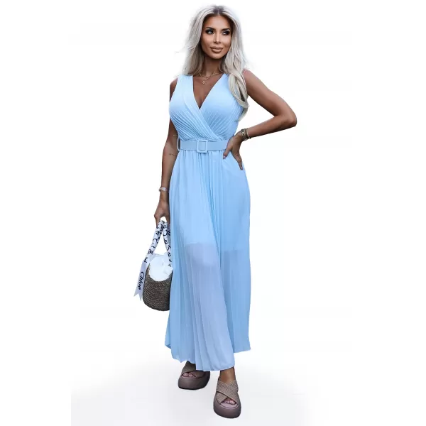  Rochie NUMOCO 546-2 ALBASTRU 