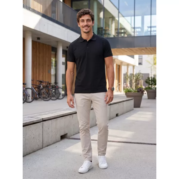  Tricou pentru bărbați cu guler ALTISPORT NoPrint NP/ALM302 GRI ABANOS 