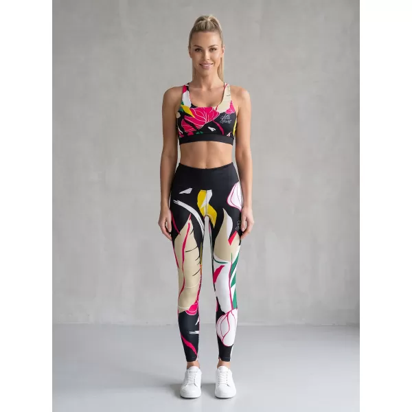  Jambiere funcționale lungi premium de damă ALTISPORT VOJ/ALW042LEG01 NEGRU 
