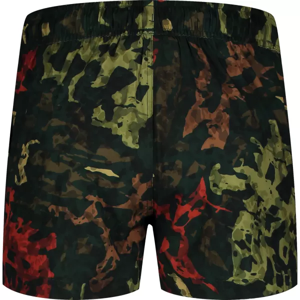  Pantaloni scurți de înot pentru bărbați NORDBLANC RAINFOREST NBSPM8019 VERDE ARMATĂ 