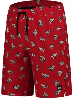 Pantaloni scurți de înot pentru bărbați NORDBLANC ATLANTIC NBSPM8020 ROŞU