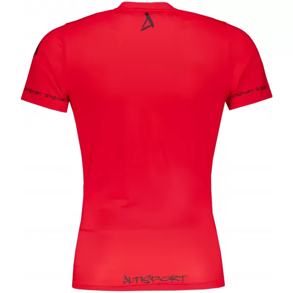 Tricou de compresie funcțional premium cu mâneci scurte pentru bărbați ALTISPORT VOJ/ALM000TR04 ROȘU 