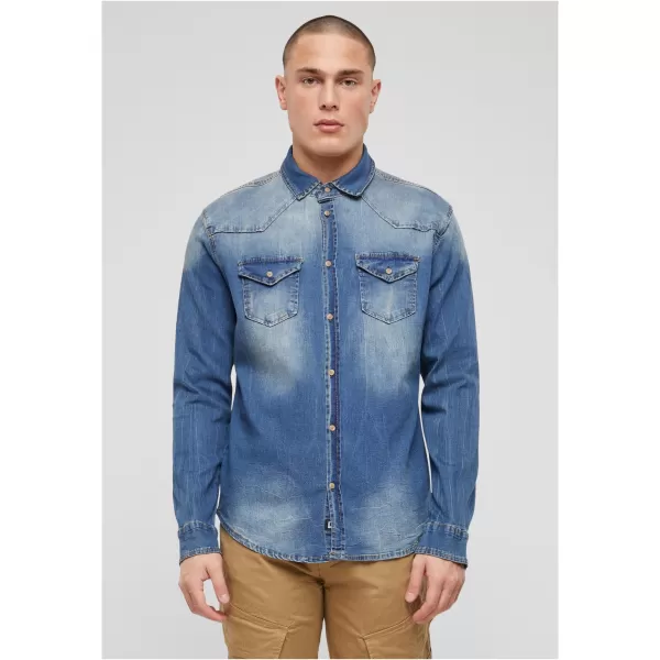  Cămaşă BRANDIT RILEY DENIM BD4020 ALBASTRU SPĂLAT 