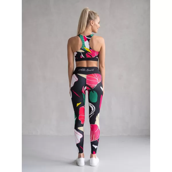  Sutien sport premium pentru femei ALTISPORT VOJ/ALW042POD01 NEGRU 