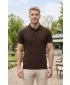 Tricou pentru bărbați cu guler ALTISPORT NoPrint NP/ALM302 CAFEA