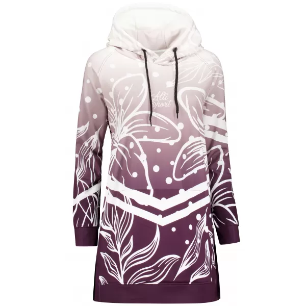  Hanorac funcțional premium pentru femei ALTISPORT VOJ/ALW045MI03 VIOLET/ALB 
