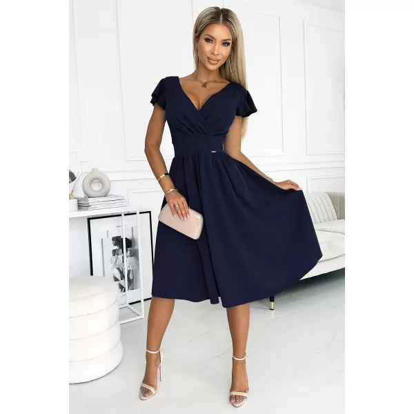  Rochie NUMOCO MATILDE 425-3 ALBASTRU 