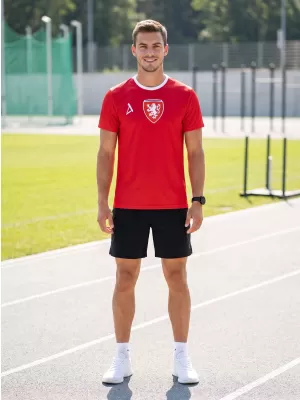 Tricou funcțional premium pentru bărbați ALTISPORT VOJ/ALM040TR01 ROȘU