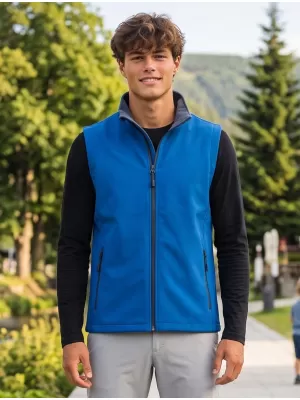 Vestă softshell pentru bărbați ALTISPORT NoPrint NP/ALM8211NJ ALBASTRU NAUTIC/MARIN