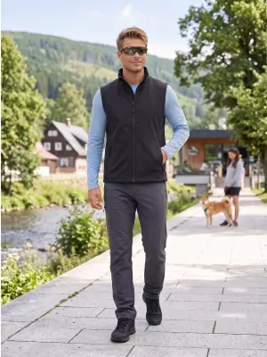 Vestă softshell pentru bărbați ALTISPORT NoPrint NP/ALM8211NJ NEGRU/NEGRU