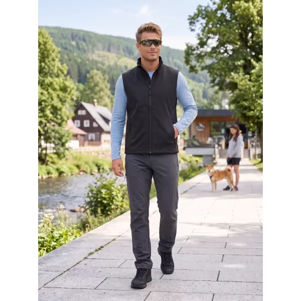  Vestă softshell pentru bărbați ALTISPORT NoPrint NP/ALM8211NJ NEGRU/NEGRU 