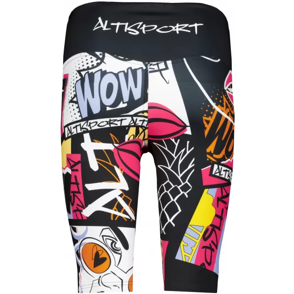  Jambiere funcționale premium pentru femei deasupra genunchiului ALTISPORT VOJ/ALW041LEG02 NEGRU 