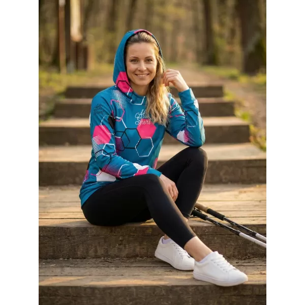  Hanorac funcțional premium pentru femei ALTISPORT VOJ/ALW037MI01 KEROSEN/ROZ 