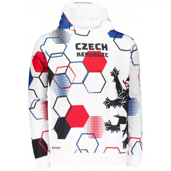  Hanorac funcțional premium pentru bărbați ALTISPORT VOJ/ALM036MI01 HEXA WHITE 