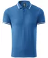 Tricou pentru bărbați cu guler ALTISPORT NoPrint NP/ALM912 ALBASTRU AZUR