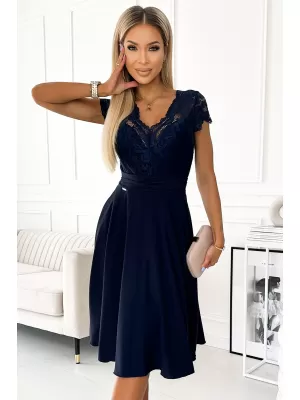 Rochie NUMOCO LINDA 381-4 ALBASTRU