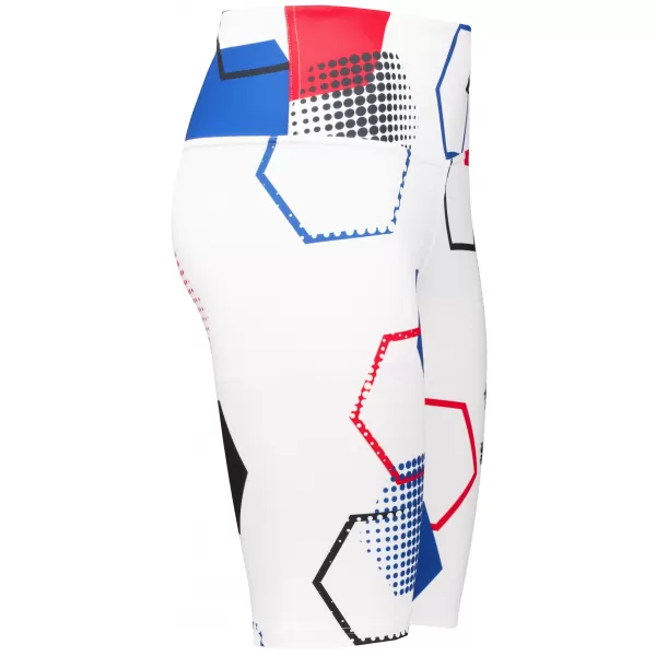  Jambiere funcționale premium pentru femei deasupra genunchiului ALTISPORT VOJ/ALW036LEG02 HEXA ALB 