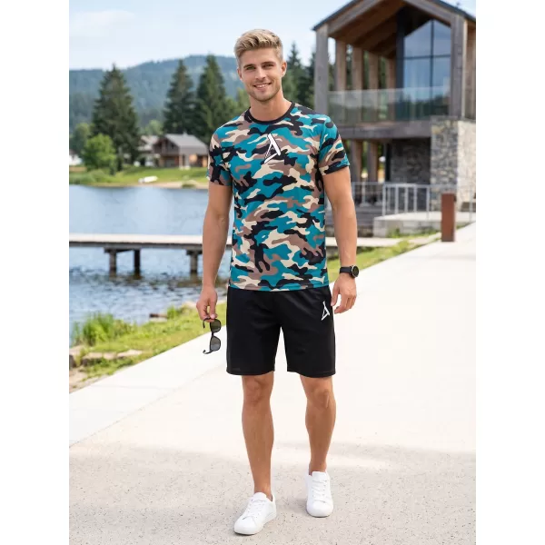  Tricou funcțional premium pentru bărbați ALTISPORT VOJ/ALM038TR01 KEROSEN/MARO 