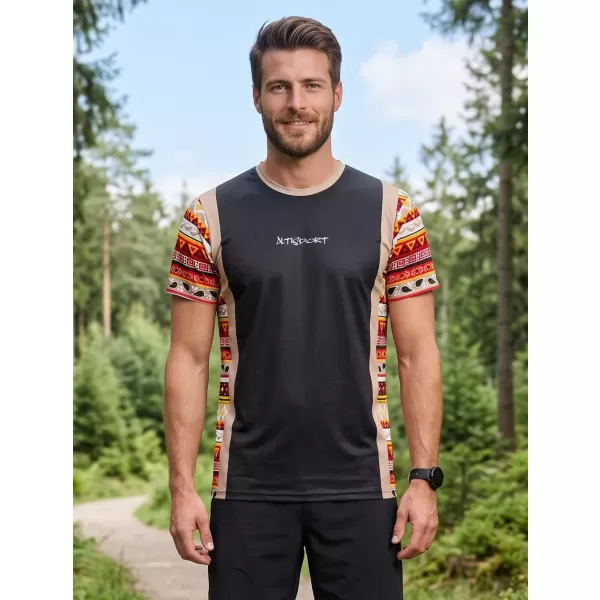  Tricou funcțional premium pentru bărbați ALTISPORT VOJ/ALM043TR01 NEGRU MARO 