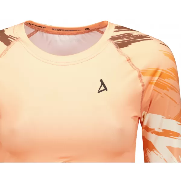  Crop top funcțional premium pentru femei, cu mâneci lungi ALTISPORT VOJ/ALW039TR04 PORTOCALE 