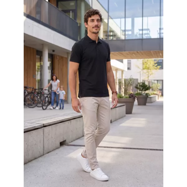  Tricou pentru bărbați cu guler ALTISPORT NoPrint NP/ALM302 GRI ABANOS 