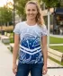 Tricou funcțional premium pentru femei ALTISPORT VOJ/ALW045TR01 BLEUMARIN/ALB