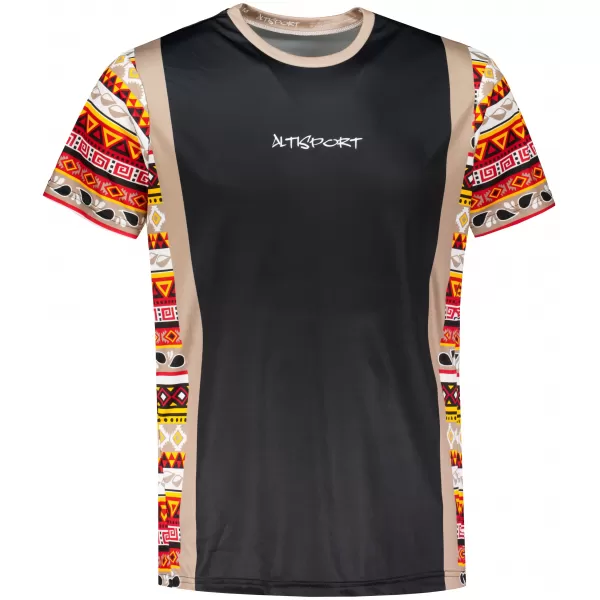  Tricou funcțional premium pentru bărbați ALTISPORT VOJ/ALM043TR01 NEGRU MARO 